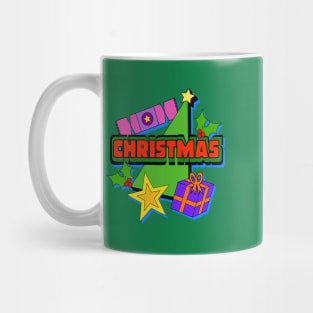 Christmas Tree, Cracker, Holly and Gifts Mug